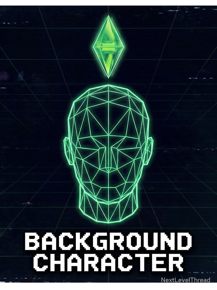 Thumbnail 4 of 4, iPhone Case, Background Character - Retro Wireframe NPC Simulation designed and sold by NextLevelThread.