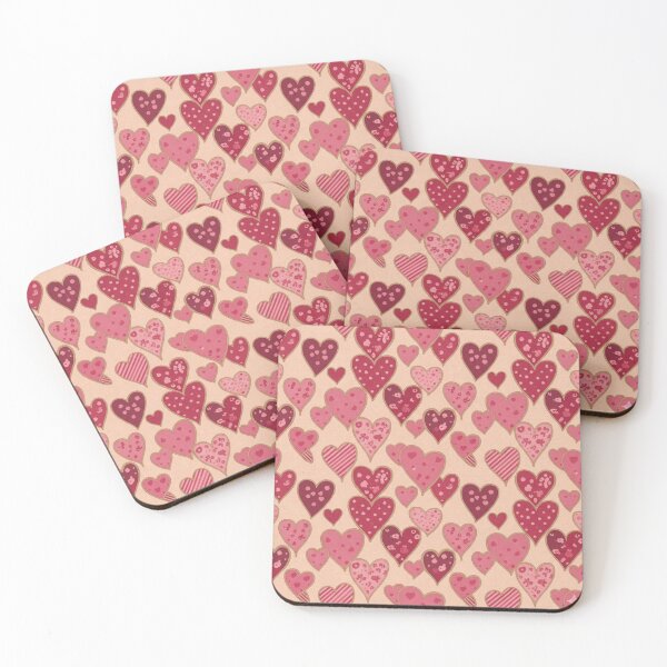 Item preview, Chunky Hearts Seamless Print"Dotted & Striped Valentine's Day Pattern" designed and sold by ZyVoAli.