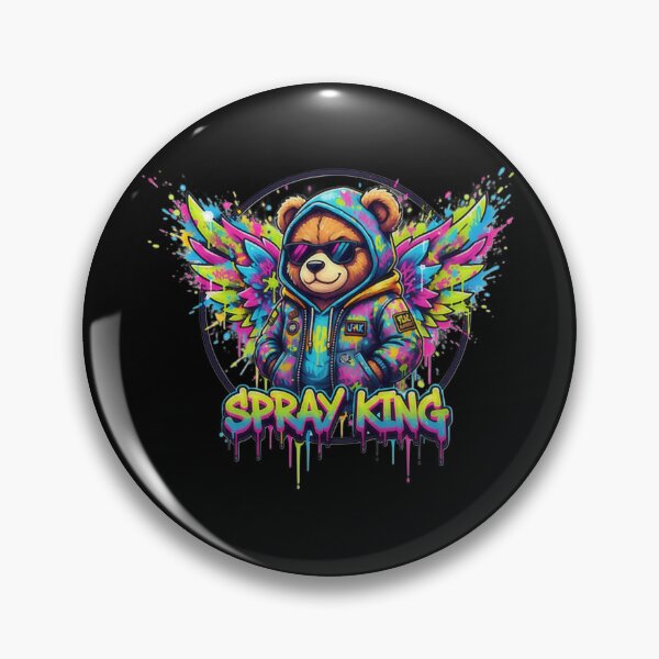 Item preview, Graffiti King Teddy – Colorful Street Vibes designed and sold by Whisky1111.