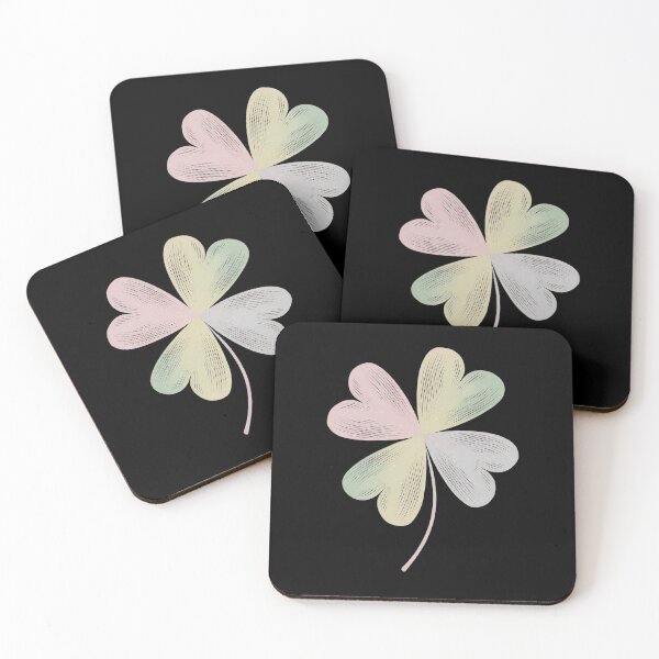 Item preview, Chic Pretty Retro Lucky St.Patrick’s Day Four Leaf Clover designed and sold by catsdothingz.