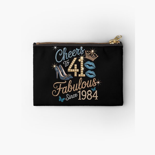 Item preview, Cheers to 41 Years Old EST 1984 41st Birthday Queen designed and sold by LKappa3Faber.