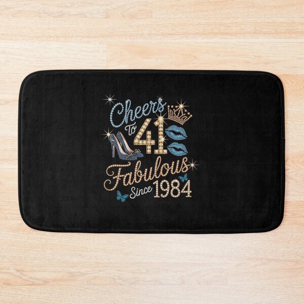 Item preview, Cheers to 41 Years Old EST 1984 41st Birthday Queen designed and sold by LKappa3Faber.