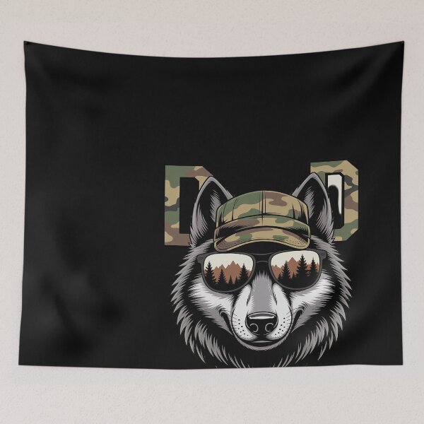 Item preview, Camouflage Wolf Dad designed and sold by Bstilablhot.