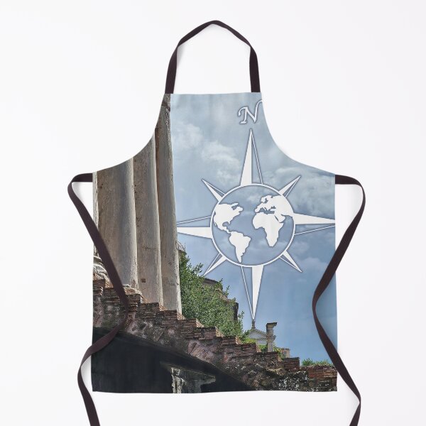 Item preview, The Roman Forum in Rome, Italy with a world compass designed and sold by CHASAcreative.
