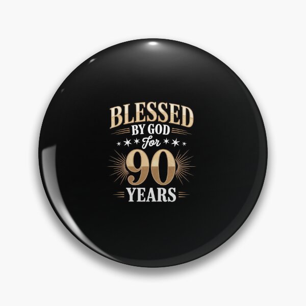 Item preview, Blessed by God for 90 years Happy 90th Birthday designed and sold by FortuneFull.