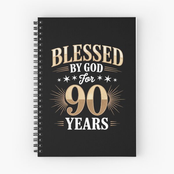 Item preview, Blessed by God for 90 years Happy 90th Birthday designed and sold by FortuneFull.