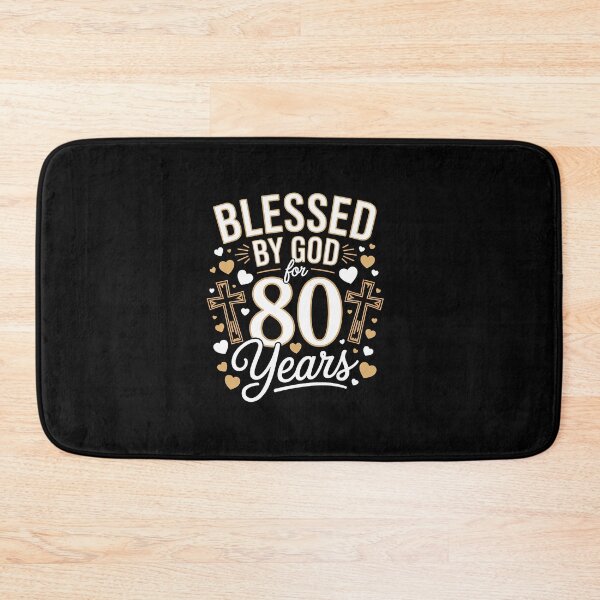 Item preview, Blessed By God For 80 Years Happy 80th Birthday designed and sold by LKappa3Faber.
