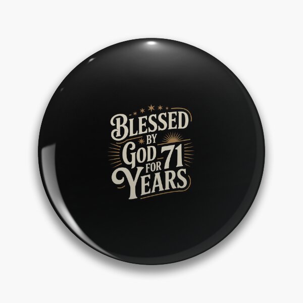 Item preview, Blessed by God for 71 years Happy 71st Birthday designed and sold by IhanVaanMaArt.