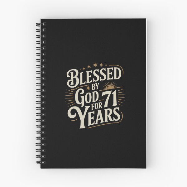 Item preview, Blessed by God for 71 years Happy 71st Birthday designed and sold by IhanVaanMaArt.