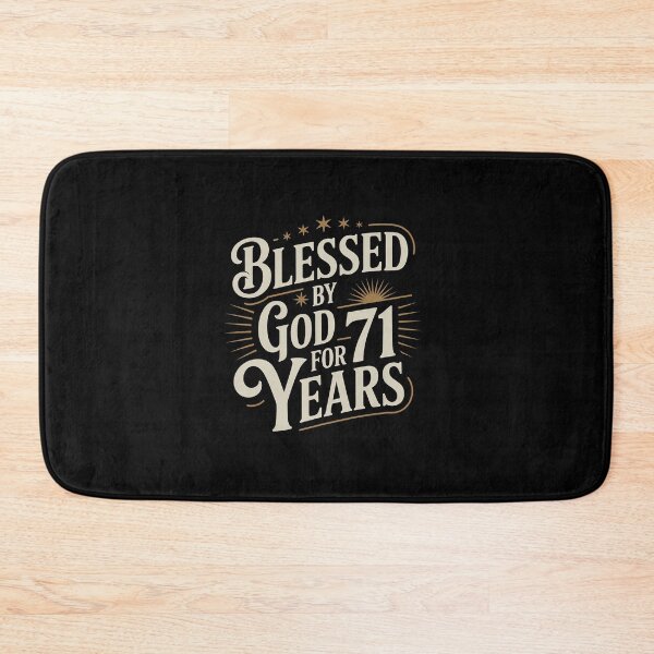 Item preview, Blessed by God for 71 years Happy 71st Birthday designed and sold by IhanVaanMaArt.