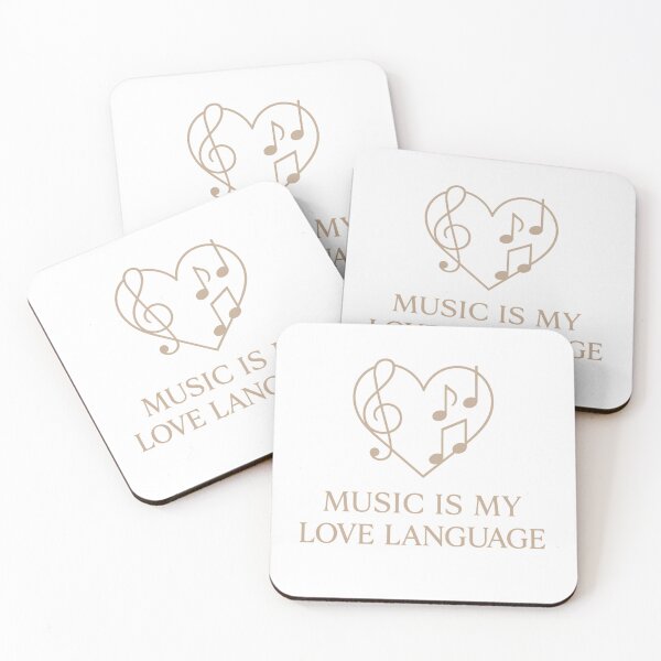 Item preview, Music Is My Love Language – Musical Heart Design for Music Lovers designed and sold by SoulThread Studio.