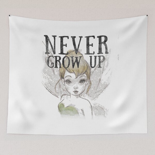 Item preview, Tinker Bell Never Grow Up Sketched Portrait designed and sold by hultztimoner.