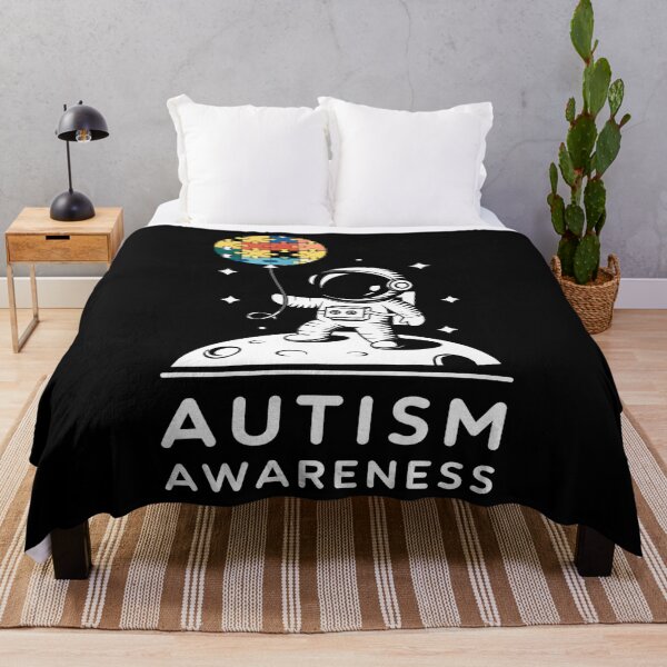 Item preview, Astronaut Balloon Autism Awareness Space Autistic designed and sold by AsteriskDatBArt.
