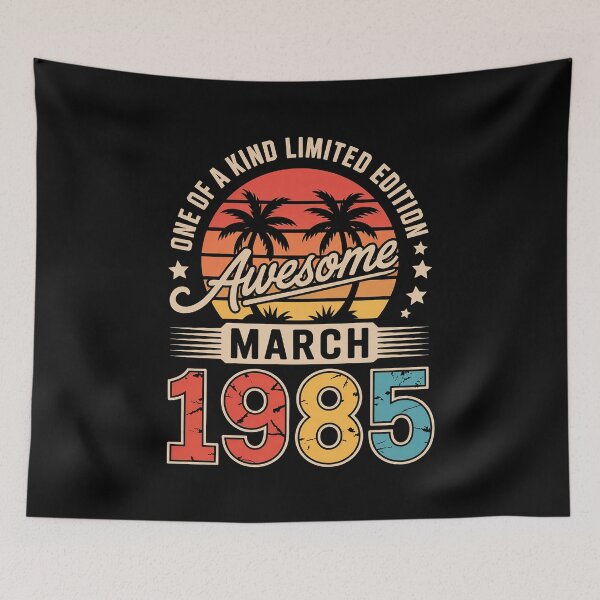 Item preview, Awesome Since March 1985 40th Birthday designed and sold by IhanVaanMaArt.