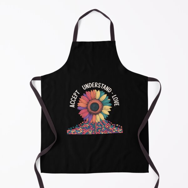 Item preview, Autism Awareness Accept Understand Love ASD Rainbow Flower designed and sold by AsteriskDatBArt.