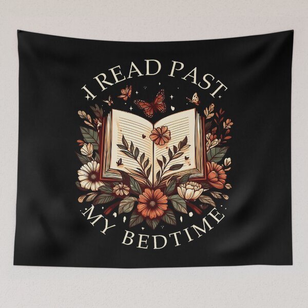 Item preview, Book Lover – Floral I Read Past My Bedtime designed and sold by cbieecxdeue16.
