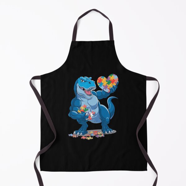 Item preview, Autism Awareness Dinosaur T-Rex Heart designed and sold by AsteriskDatBArt.