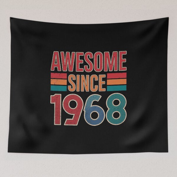 Item preview, Awesome Since 1968 1968 Birth Of Birthday designed and sold by IhanVaanMaArt.