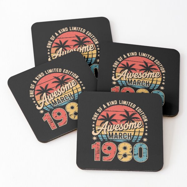 Item preview, Awesome Since March 1980 Birthday designed and sold by ReadySide.