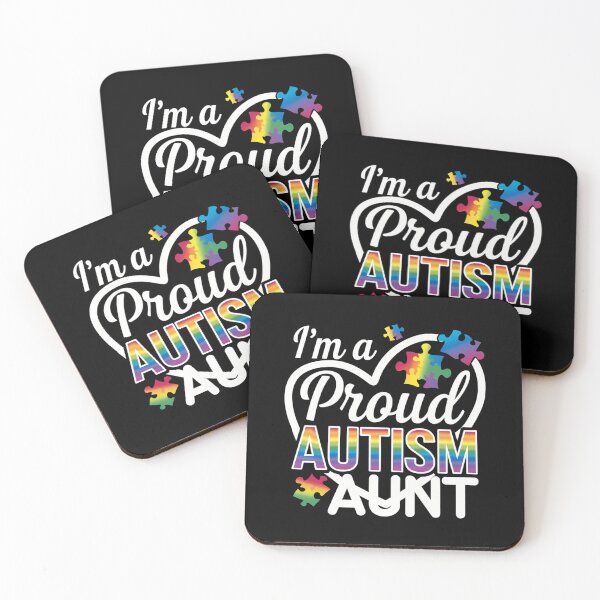 Item preview, I'm A Proud Autism Aunt Love Heart Autism Awareness designed and sold by AsteriskDatBArt.