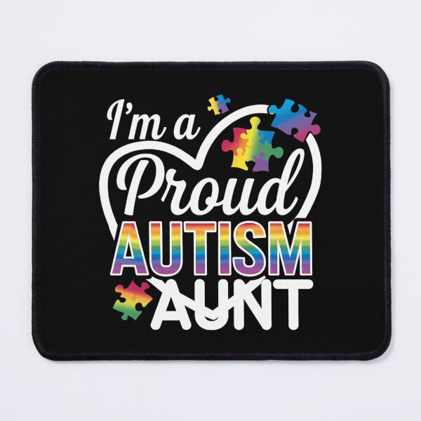 Item preview, I'm A Proud Autism Aunt Love Heart Autism Awareness designed and sold by AsteriskDatBArt.