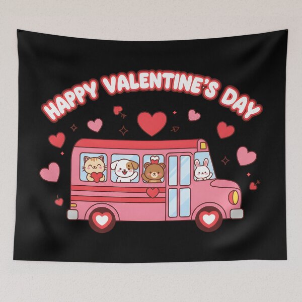 Item preview, Valentine’s Day School Bus Driver Gifts & Bus Driver Valentine Shirt Design designed and sold by Teetreasure2.
