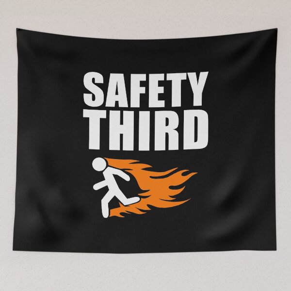 Item preview, Safety Third - Funny Saying designed and sold by manueldila.