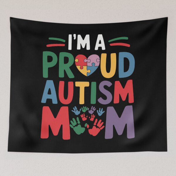 Item preview, I'm A Proud Autism Mom Autism Awareness designed and sold by AsteriskDatBArt.