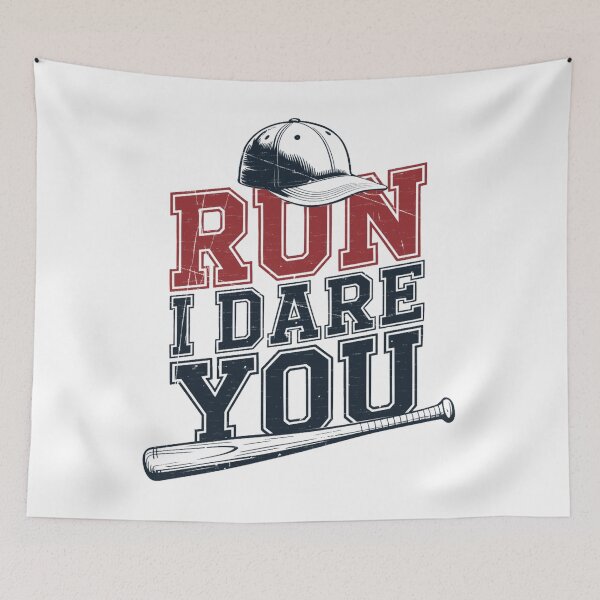 Item preview, Run I Dare You Funny Baseball Catcher Player Fan Gifts designed and sold by Colorful Designs.