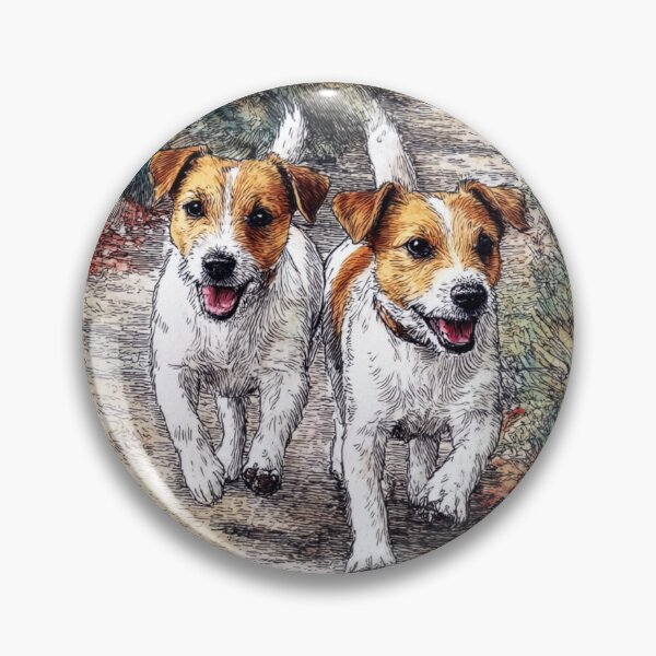 Item preview, Two Jack Russells in Pen and Ink designed and sold by Tridentulus.