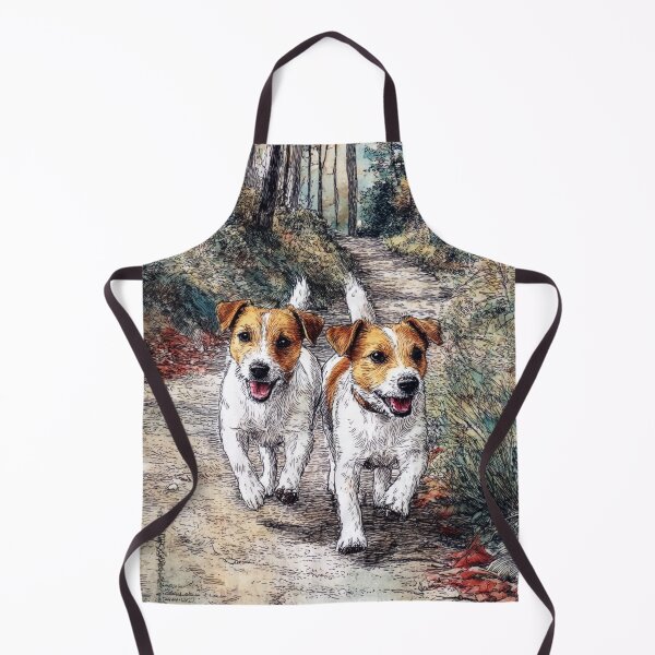 Item preview, Two Jack Russells in Pen and Ink designed and sold by Tridentulus.