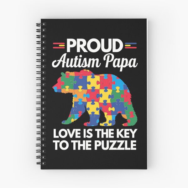 Item preview, Proud Autism Papa Bear Autism Awareness Month designed and sold by AsteriskDatBArt.