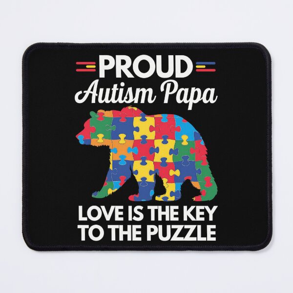 Item preview, Proud Autism Papa Bear Autism Awareness Month designed and sold by AsteriskDatBArt.