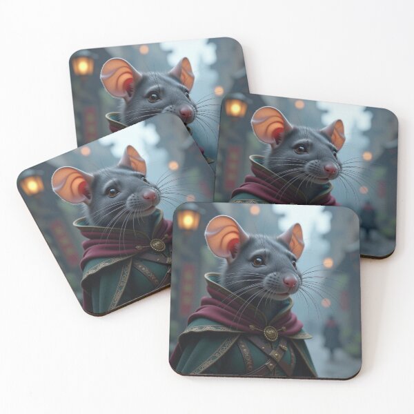 Item preview, Rat, Mouse woman on city street designed and sold by Prestons Corner.