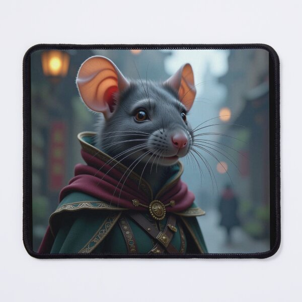 Item preview, Rat, Mouse woman on city street designed and sold by Prestons Corner.