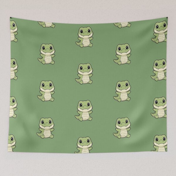 Item preview, Cute Baby Alligator Cartoon With Big Eyes designed and sold by LightArt25.