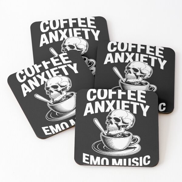 Item preview, Emo Rock Coffee Anxiety designed and sold by GaryBellcvbnb.