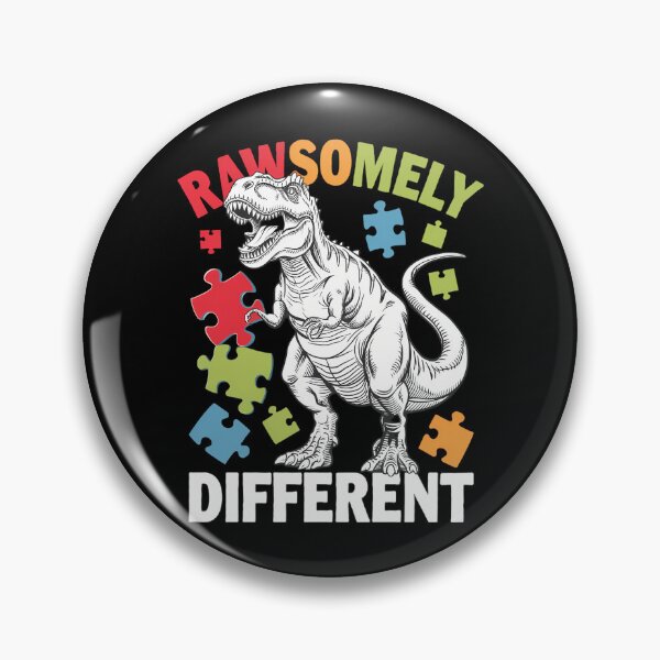Item preview, Rawrsomely Different Dinosaur Autism Awareness Puzzle Kids designed and sold by AsteriskDatBArt.
