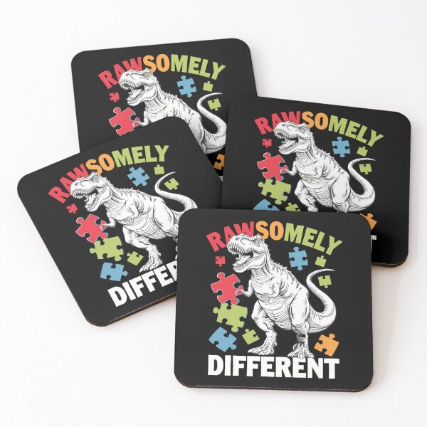 Item preview, Rawrsomely Different Dinosaur Autism Awareness Puzzle Kids designed and sold by AsteriskDatBArt.
