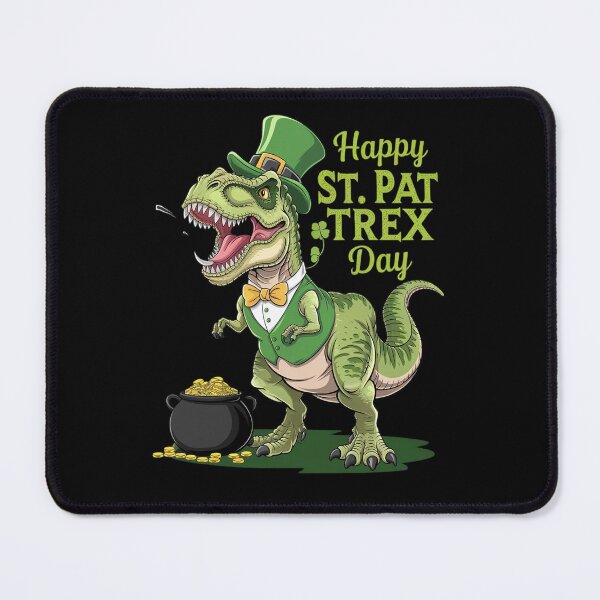 Item preview, Dinosaur St Patricks Day Happy St Pat Trex T rex Boys Men designed and sold by catsdothingz.
