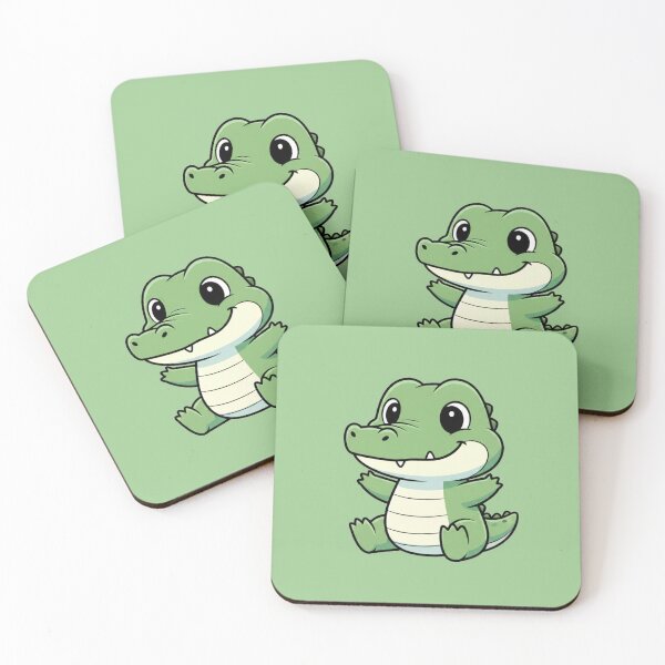 Artikelvorschau, Niedliches Baby-Alligator-Cartoontier mit großen Augen entworfen und verkauft von LightArt25.