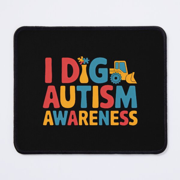 Item preview, I Dig Autism Awareness Tractor Puzzle Toddlers Kids Boys designed and sold by AsteriskDatBArt.