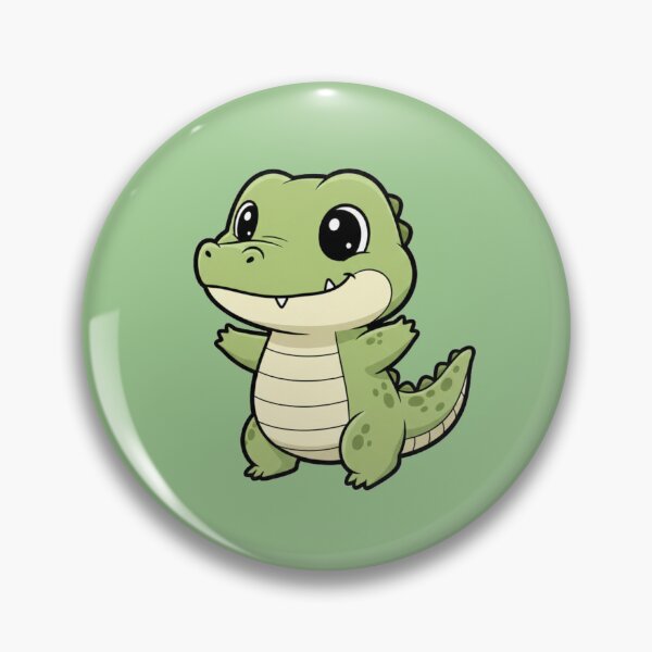 Item preview, Cute Baby Alligator Cartoon With Big Eyes designed and sold by LightArt25.