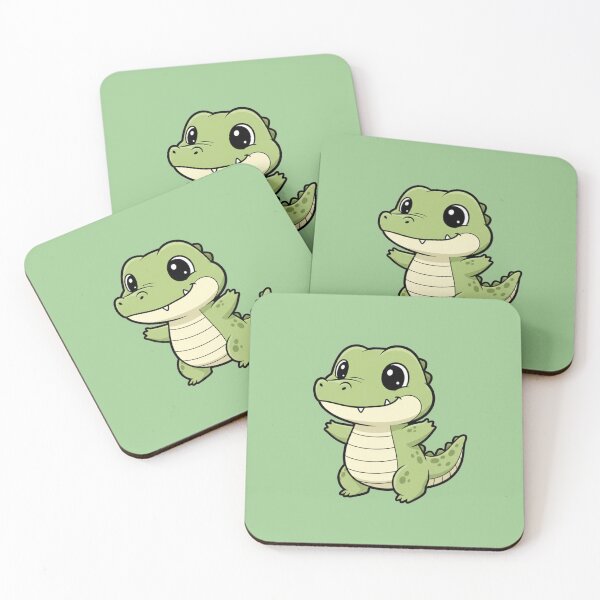 Item preview, Cute Baby Alligator Cartoon With Big Eyes designed and sold by LightArt25.