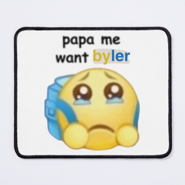Item preview, papa me want byler stranger things mike wheeler will byers miwi meme lgbt gay mlm designed and sold by Kyna Arts.