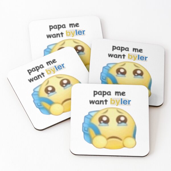 Item preview, papa me want byler stranger things mike wheeler will byers miwi meme lgbt gay mlm designed and sold by Kyna Arts.