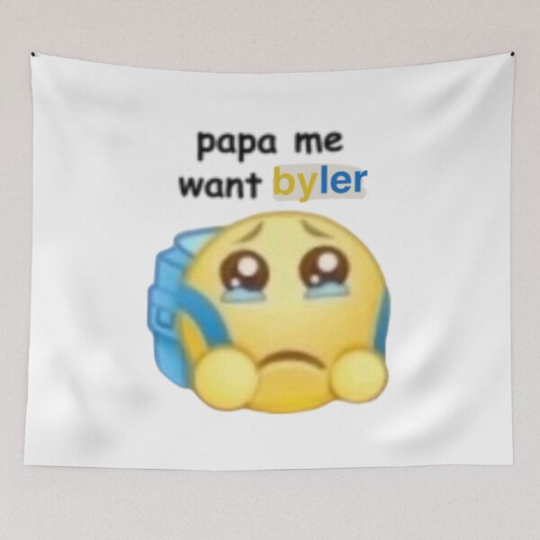 Item preview, papa me want byler stranger things mike wheeler will byers miwi meme lgbt gay mlm designed and sold by Kyna Arts.