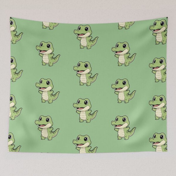 Item preview, Cute Baby Alligator Cartoon With Big Eyes designed and sold by LightArt25.