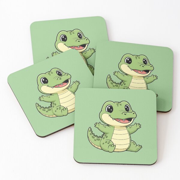 Artikelvorschau, Niedliches Baby-Alligator-Cartoontier mit großen Augen entworfen und verkauft von LightArt25.