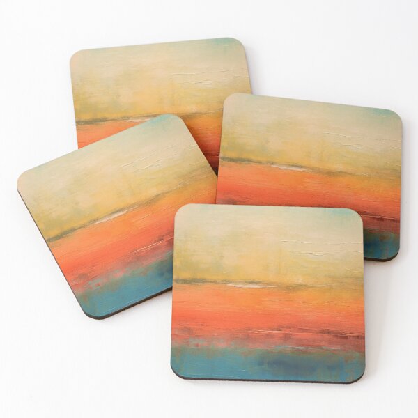 Item preview, Colorful Sunrise Over Blue Ocean Abstract Art Painting designed and sold by DEC02.
